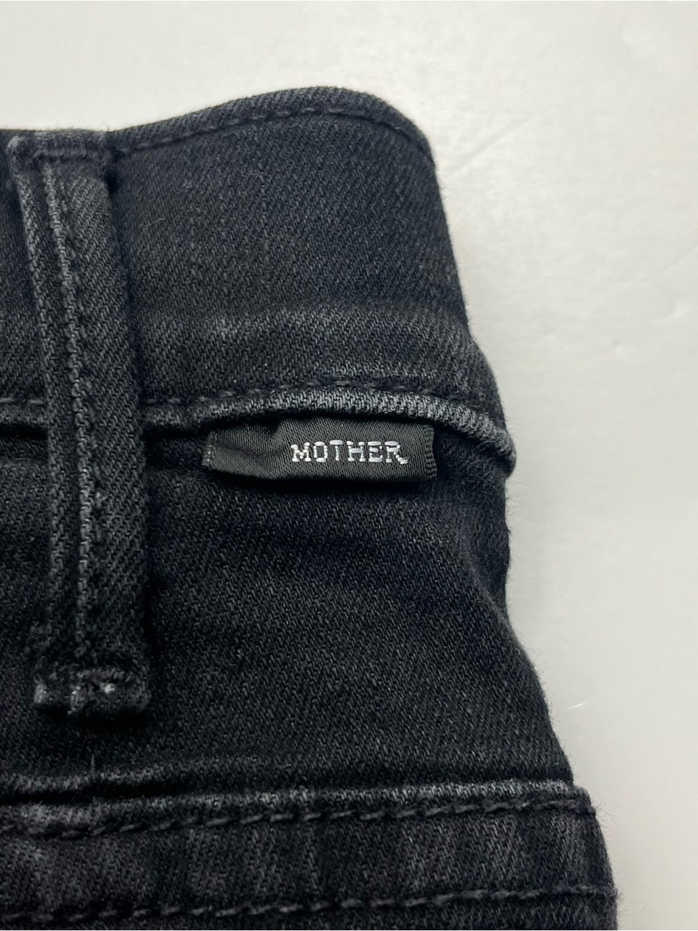 Mother The Hustler Ankle Fray Women's 28 Black Not Guilty Bootcut Denim Jean - Picture 7 of 15
